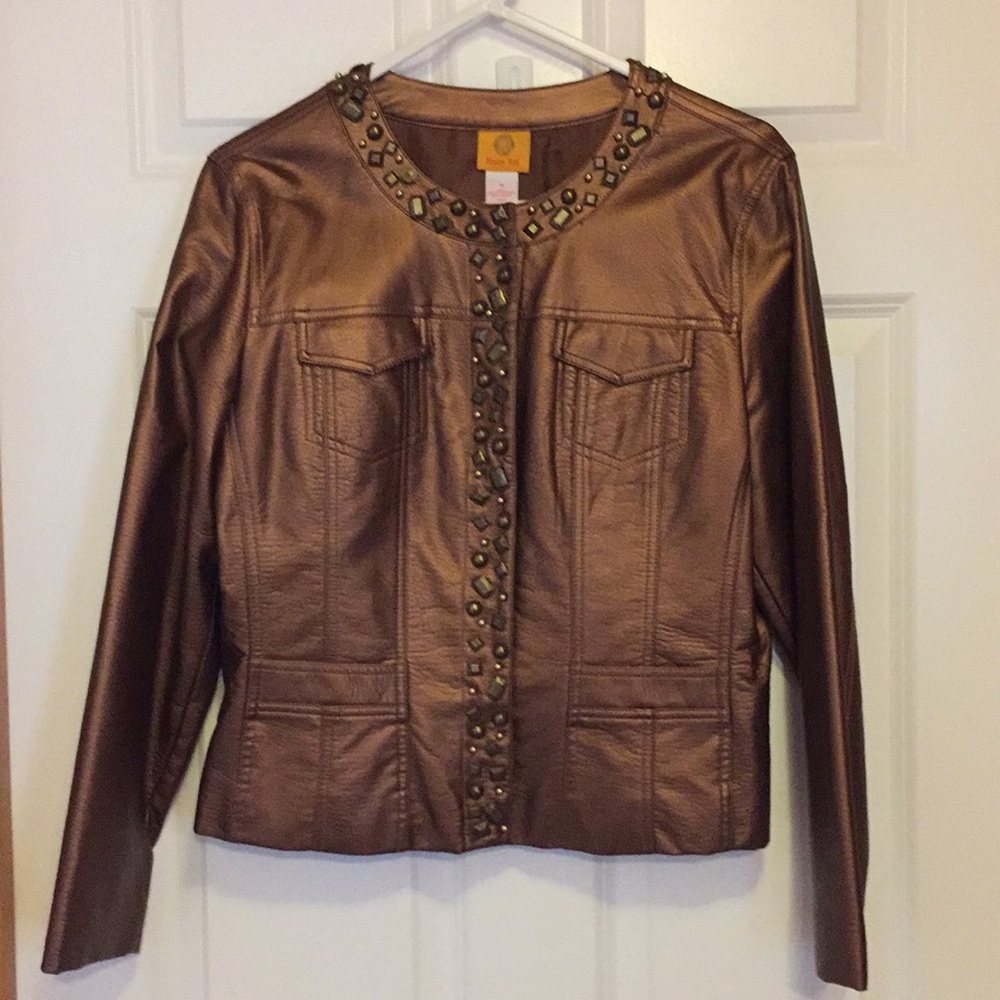Ruby Rd Bronze colored Jacket Size 12